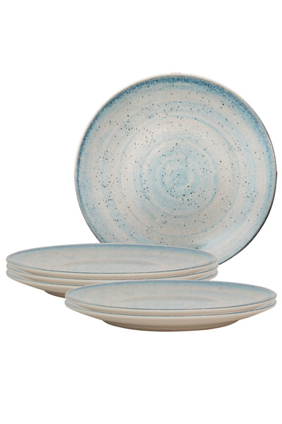 Cesiro Set of 6 dessert plates, 20 cm, Marshmallow, Cesiro, Multicolor