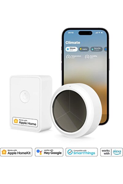 MEROSS Akıllı Sıcaklık ve Nem Sensörü ve Hub MS100FH (Apple Home Destekli)