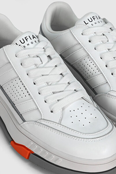 Lufian Edwın Men's Leather Sneaker Shoes White