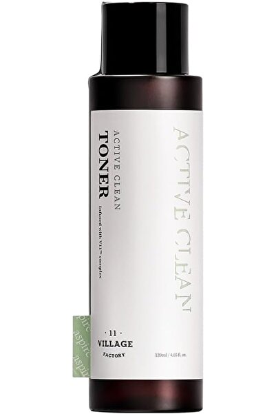 Village 11 Factory VILLAGE11FACTORY Active Clean Toner (120 ml) - AHA + BHA Hydrating Exfoliating Toner