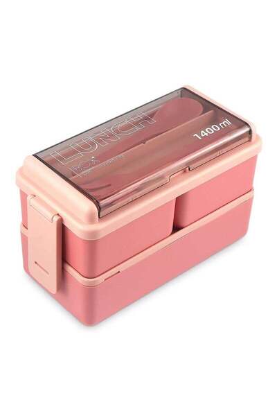 Arabest Stackable Bento Box, Lunch Containers with 3 Compartments, Portable Lunch Box for Office Worker