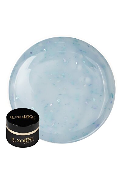 LUXORISE RevoFlex Glitz UV Nail Builder Gel 15ml, Aqua Glitz