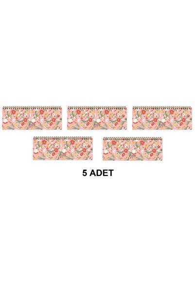 GENC DIJITAL BASKI 2026-AJ-65 12*33,5 Spr.Haftalık Masa Ajandası-Çiçek (5 ADET)