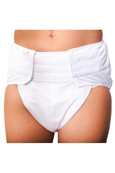 Pupus Reusable adult diaper with insert - WHITE - size S/M/L - 68-128cm waterproof set with 1 bamboo inser