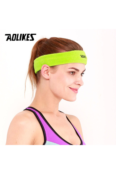 Aolikes Choice Green 1PCS High Quality Cotton Sweat Headband For Men Sweatban...