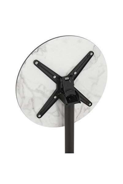 Maison Mex Garden/terrace bar table, CLEO, H.108 D.60 cm, black/mix gray