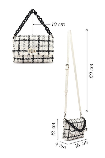 Derimod Γυναικεία τσάντα χιαστί με μοτίβο από ύφασμα με μακρύ λουράκι 25SBD23726F