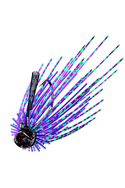 Choice Blue purple 10g Histar 1 pc High Quality Bearded Man Jig Fishing Lure ...