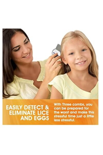 HAWAFEL Two stainless steel combs for removing lice and nits