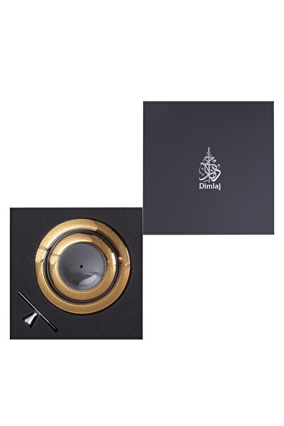 Dimlaj Cordoba Glass 2 Tiered Tray CB/1-Gold