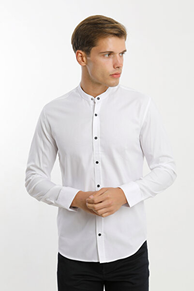 Smc by Semco Hakim Yaka Uzun Kol Çıtçıtlı Koton Likra Erkek Gömlek