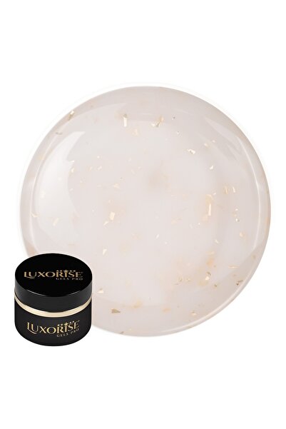 LUXORISE Gel UV pentru unghii RevoFlex Glitz, 15 ml, Golden Burst