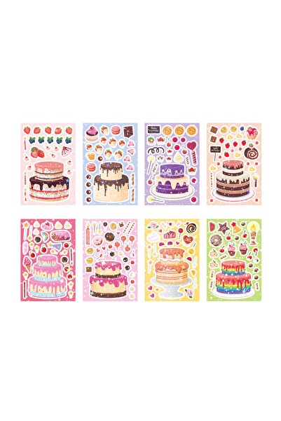 Choice3 C 8PCS/Set DIY Stickers Puzzle Face Changing Stickers Animal Assemble...