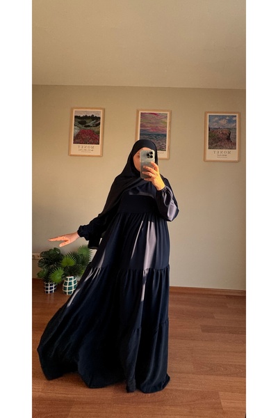 AURAN COUTURE Premium Quality Custom Made Prayer Umre Hajj Medina Silk Dress