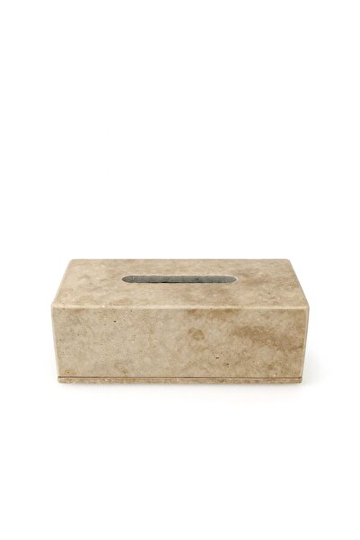 Modestmar Natural Travertine Napkin Holder - Travertine Tissue Box