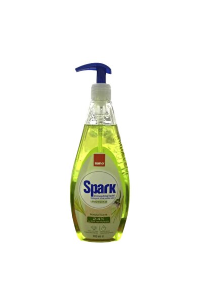 Sano Detergent lichid Spark cu pompiță pentru vase, Lemongrass, 700 ml