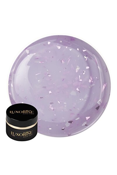 LUXORISE RevoFlex Glitz UV Nail Builder Gel 15ml, Λιλά Σμάλτο