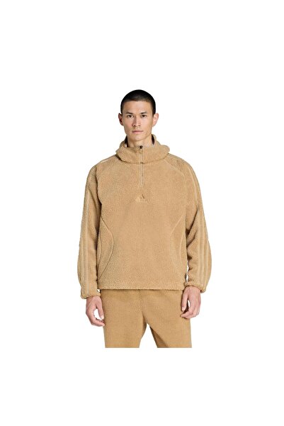 adidas Ανδρικό φούτερ KR5168-E Borg Tg Zip Hd καφέ