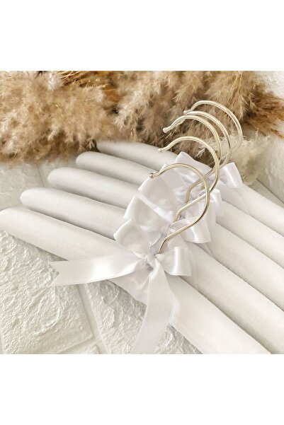 AsolBD Padded Clothing Fabric Premium Coat Hangers Using Dress Seater Bride Heavy Duty Swiveling 12PCS