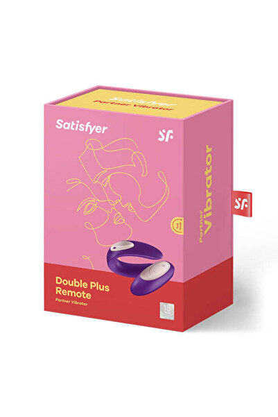 Satisfyer Double Joy U-shape couple vibrator, Purple.