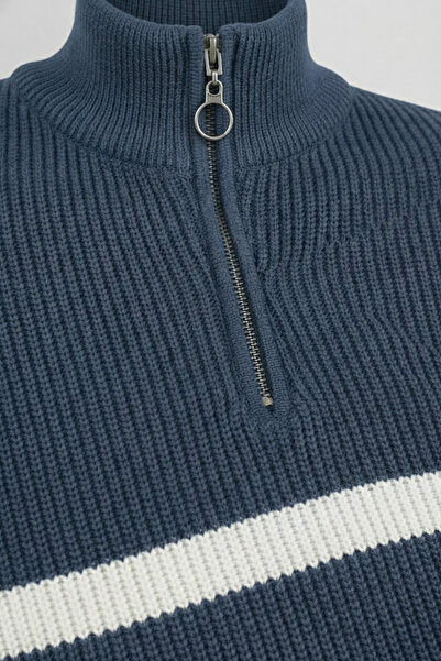 inpool Model de linie, jumătate de fermoar, gât în picioare, tricotaje tricotate, model de urmărire, pulover de iarnă 24PLTK08