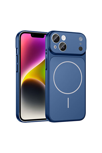 UnDePlus Apple iPhone 15 Kılıf Şarj Özellikli Kamera Lensli 1.8mm İnce Sert Formen Kapak