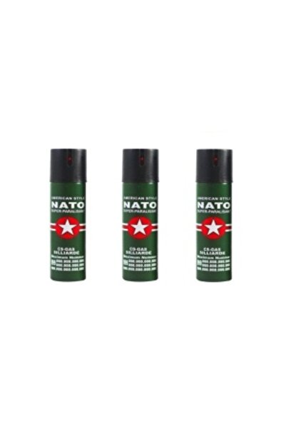 Ems Set of 3 NATO pocket pepper sprays for self-defense