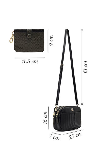 Derimod Women's Black Long Strap Crossbody Bag 25Abd250918