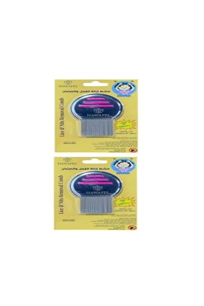 HAWAFEL Two stainless steel combs for removing lice and nits