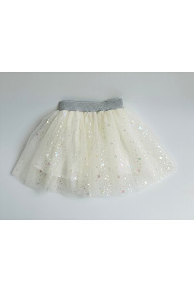 Zebra Baby Girl Shiny Star Patterned Tutu Skirt