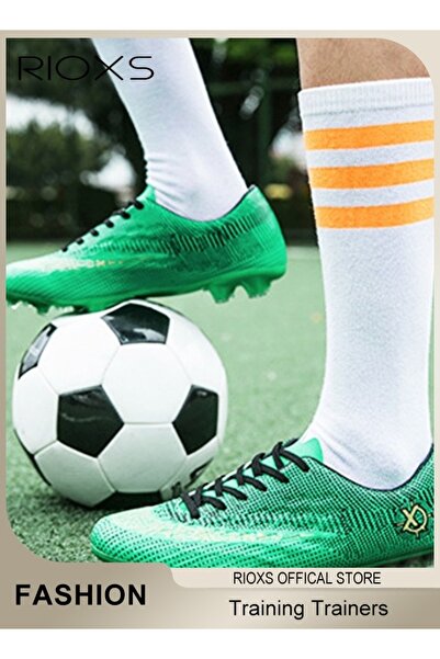 RIOXS Men's Soccer Shoes, Professional Spikes Sport Shoe, Competition Trainin...