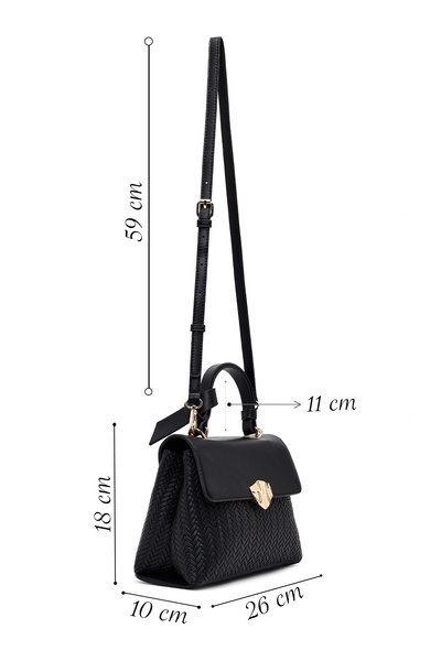 Derimod Women's Black Long Strap Classic Shoulder Bag 25Abd284614