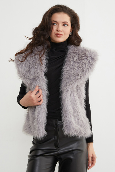 Fulla Moda Підкладкова шаль з штучного хутра