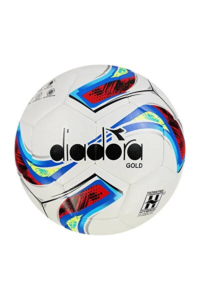 Diadora 4060085 Gold Soccer Ball White-Blue-Red