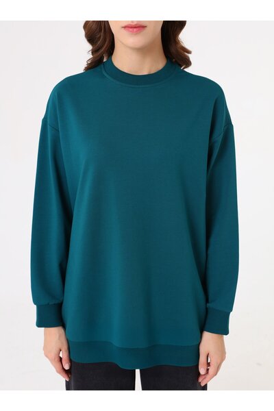 Benin Μοντέρνο Βασικό Φούτερ - Σκούρο Σμαραγδένιο -