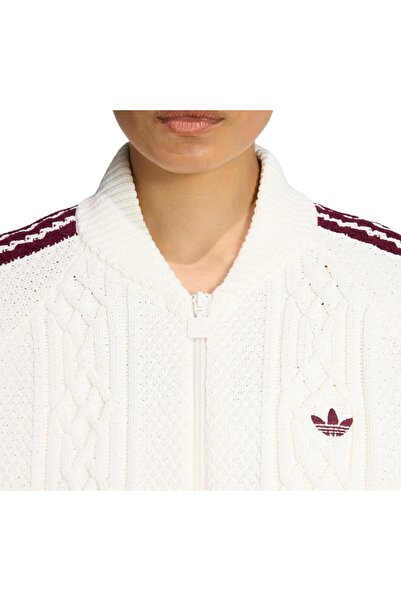 adidas KS7804-K Jachetă pentru femei Archive Knit Tt, albă