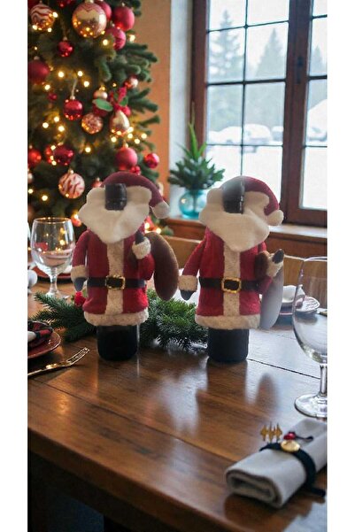 First Choice 2 Huse pentru sticle de vin de Crăciun, învelitoare decorativă, ...