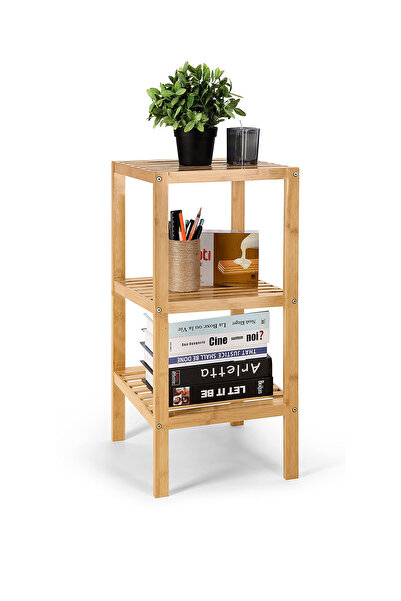 AsolBD رف تخزين متعدد الوظائف من الخيزران، منظم قائم للمطبخ والحمام