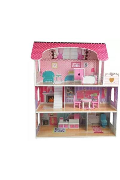 Woodyland Milena Pink Wooden Dollhouse