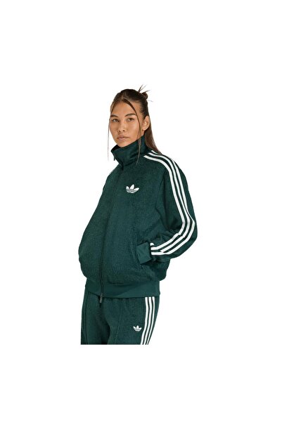 adidas Ks7777-K Mohair Fb Tt Women's Jacket Green