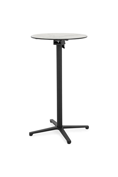 Maison Mex Garden/terrace bar table, CLEO, H.108 D.60 cm, black/mix gray