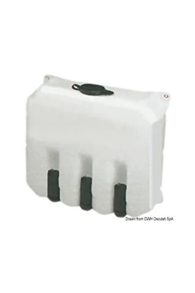 TNG Outdoor Rezervor de apă pentru sistemul de curățare a parbrizului, 9,7 l, 12V, 2 pompe, pentru ștergătoarele din seria 19.950/19.952 și
