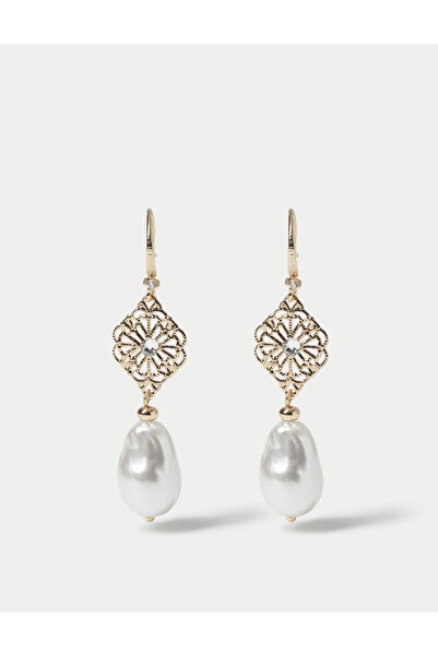 Marks & Spencer İnci Detaylı Sallantılı Küpe