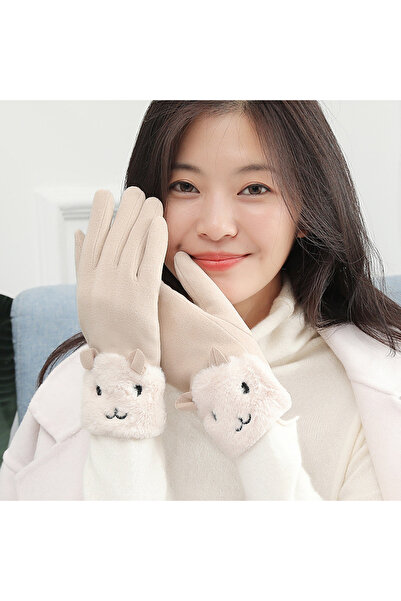 NO BRAND Women's Touchscreen Gloves, Fleece-Lined Thickened for Warmth in Fal...