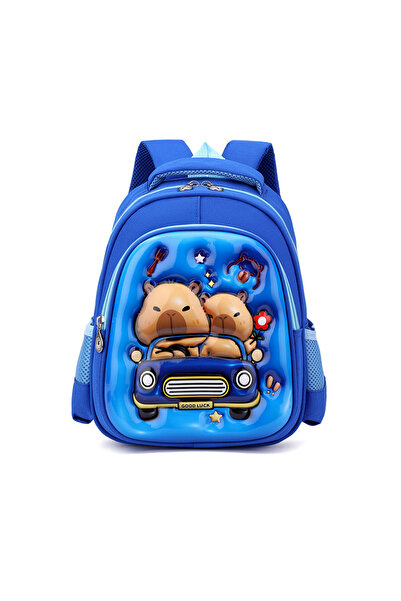 NO BRAND Capybara Student Backpack, Multi-color, 31x15x24cm, Bag-88