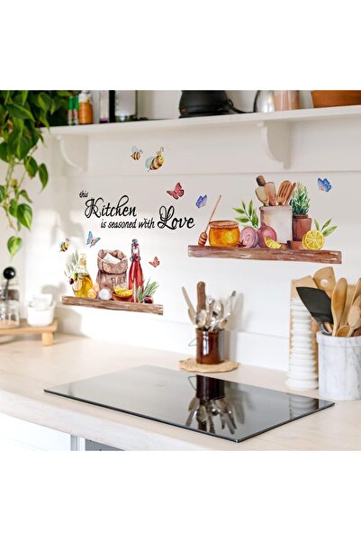 Runtoo 'Kitchen is The Heart of The Home' Vinyl Wall Decal - Food Lettering Q...