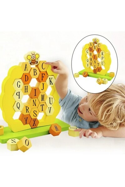 hibobi مكعبات خشبية قابلة للتكديس، ألعاب تعليمية للأطفال، ألعاب طاولة تفاعلية...