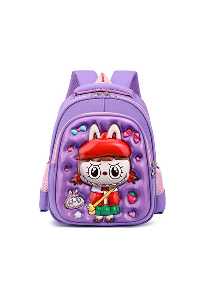 NO BRAND حقيبة ظهر لابوبو للطلاب، متعددة الألوان، 31×15×24 سم، حقيبة-76