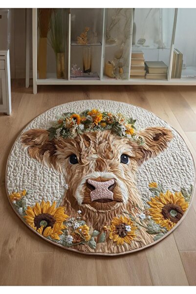 Markaev Cute Animal Baskılı Dokuma Taban Halı 516 YNG