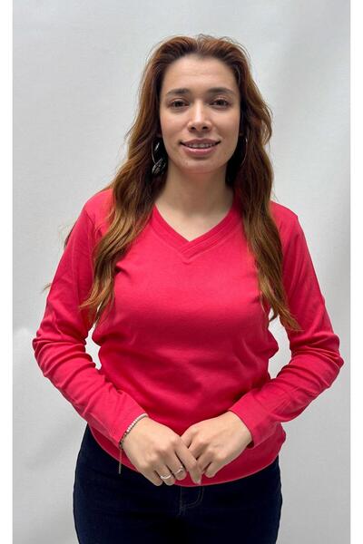 QYA Clothing Basic 100% Cotton Wide Fit Long Sleeve T-Shirt